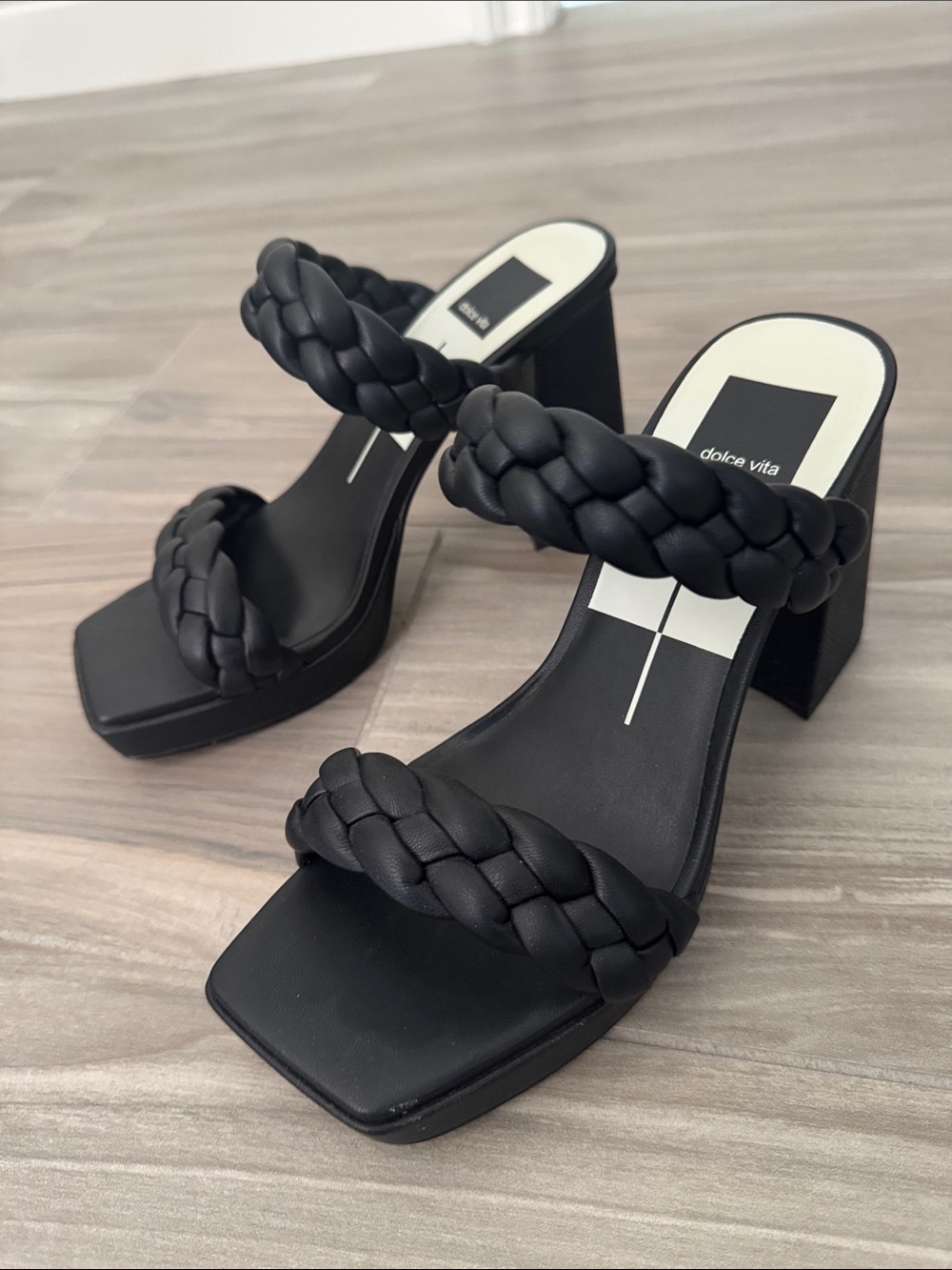 Dolce Vita Black Block Heel
